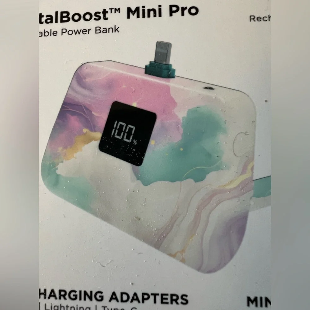 Limitless TotalBoost Mini Pro 5,000mAh Portable Power Bank  Marble Color